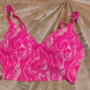 Pink Swirl Pattern Bralette